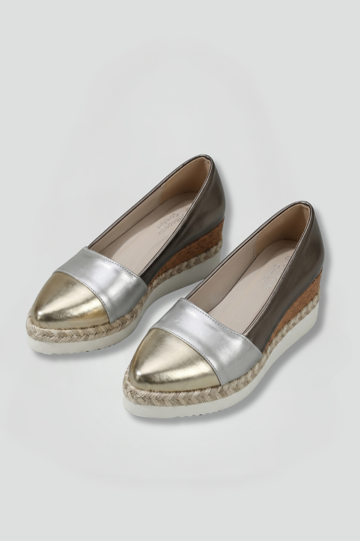 Delphine | Slip-On Cushioned Wedge Shoes