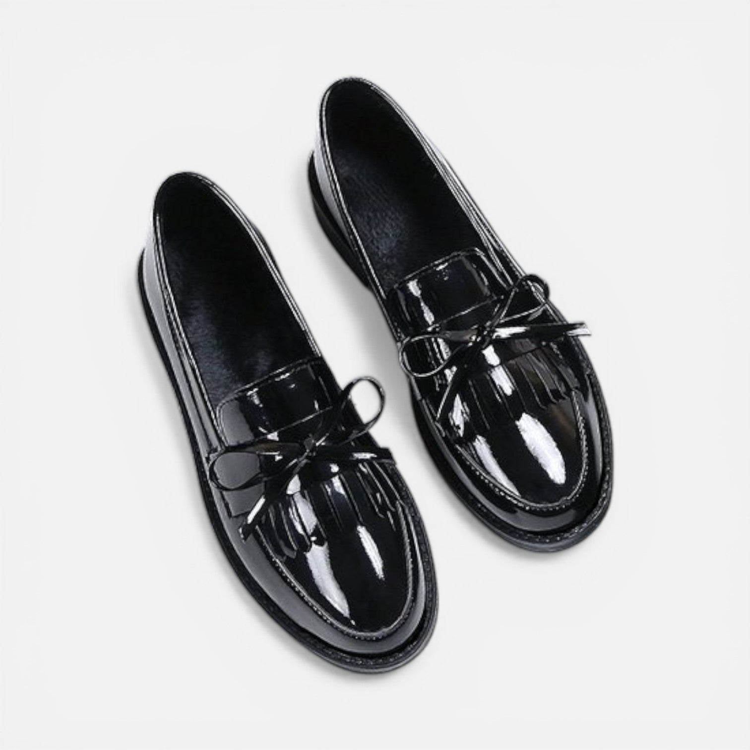 Elisa | Classic Patent Slip-On Loafers
