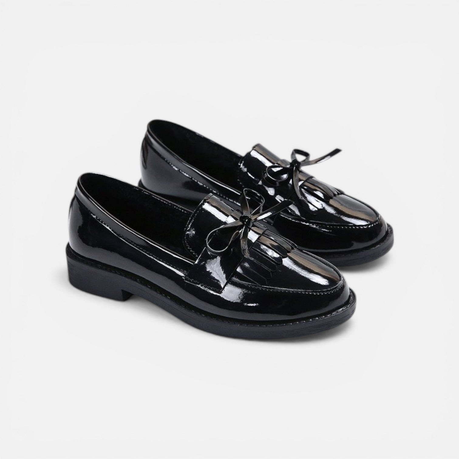 Elisa | Classic Patent Slip-On Loafers