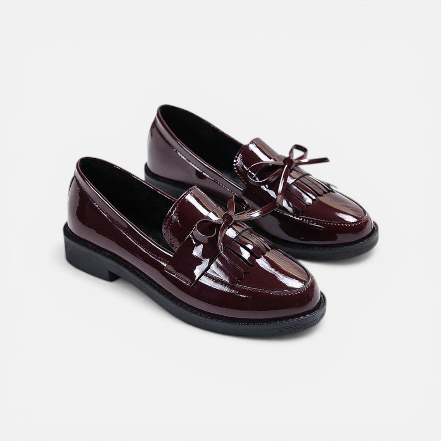 Elisa | Classic Patent Slip-On Loafers