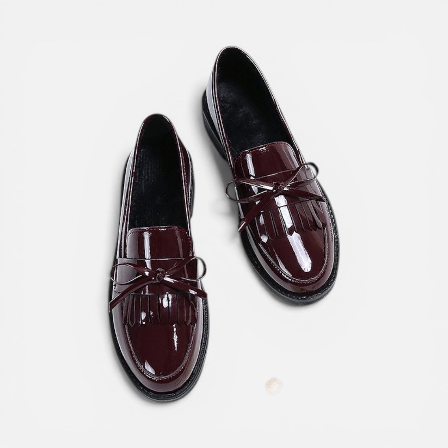 Elisa | Classic Patent Slip-On Loafers