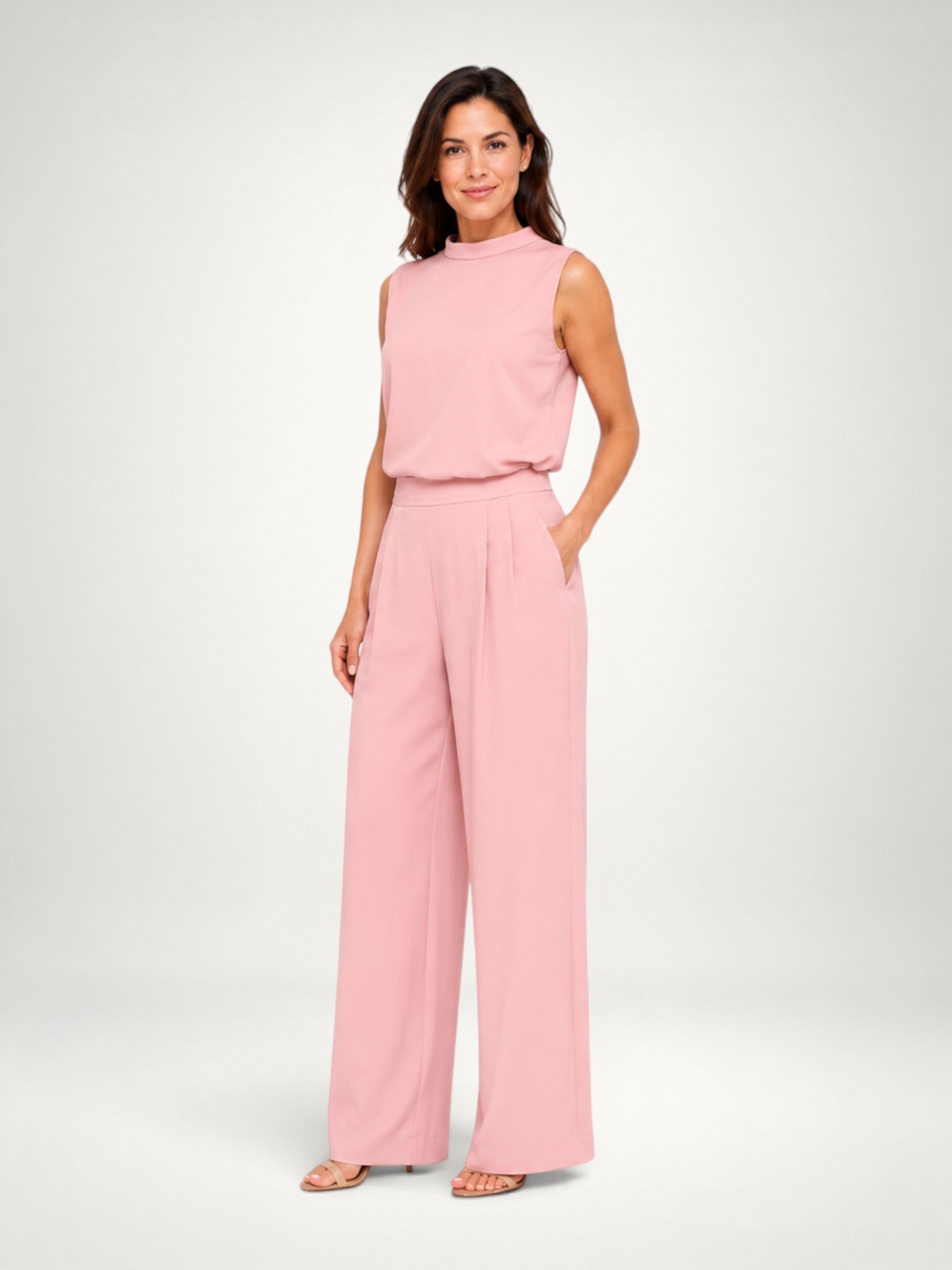 Greta | Sleeveless Wide-Leg Two-Piece Co-Ord Set