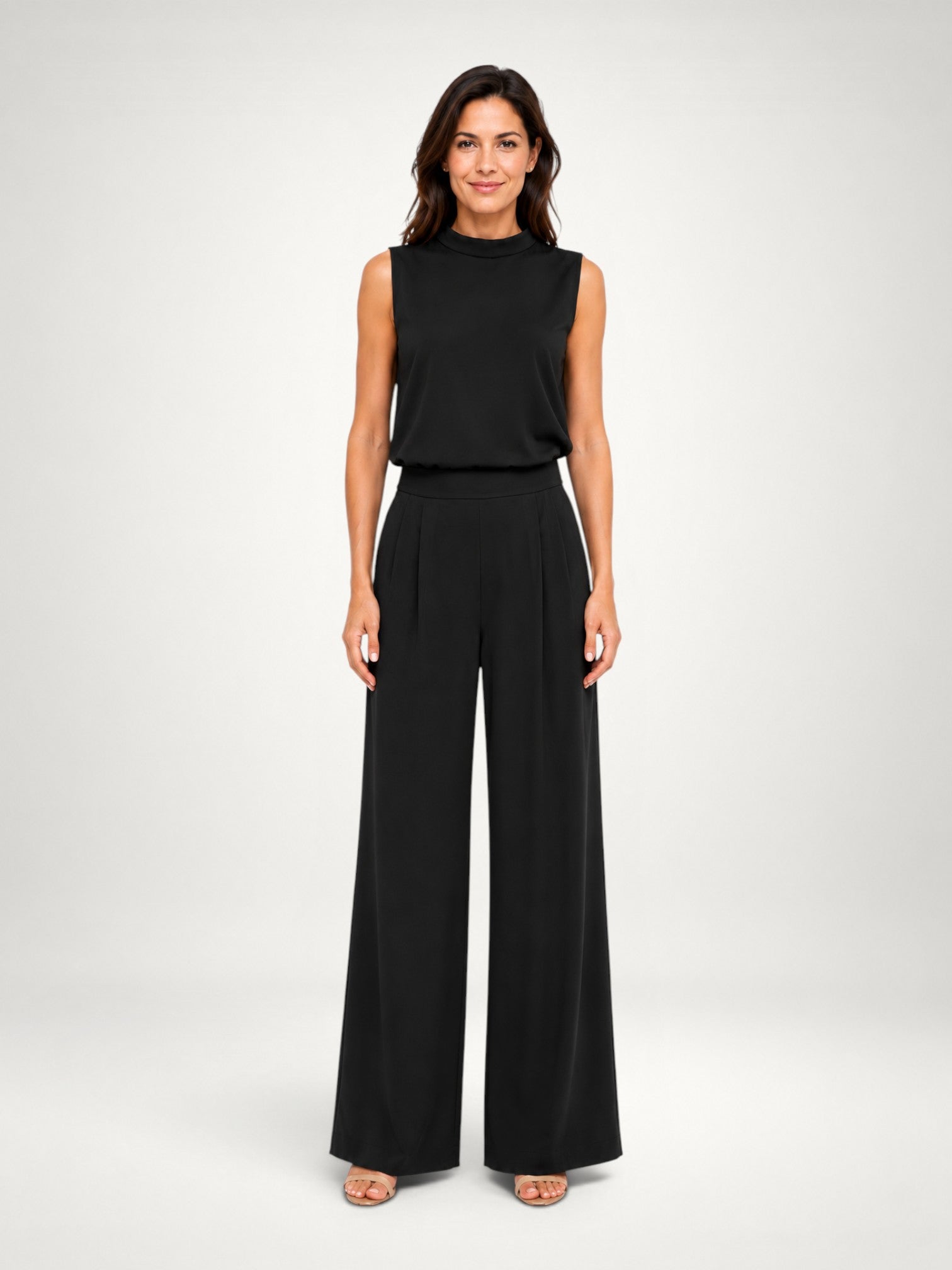 Greta | Sleeveless Wide-Leg Two-Piece Co-Ord Set