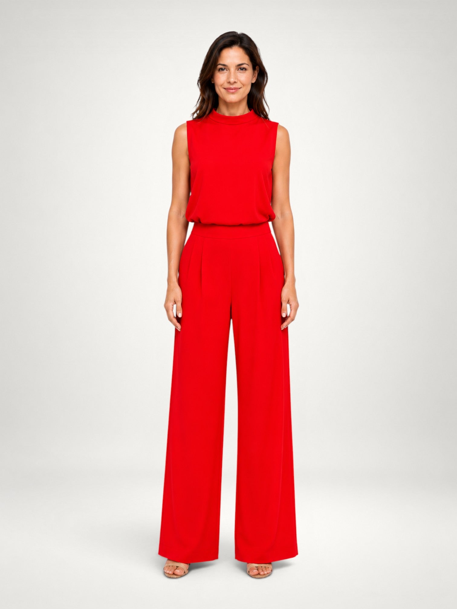 Greta | Sleeveless Wide-Leg Two-Piece Co-Ord Set