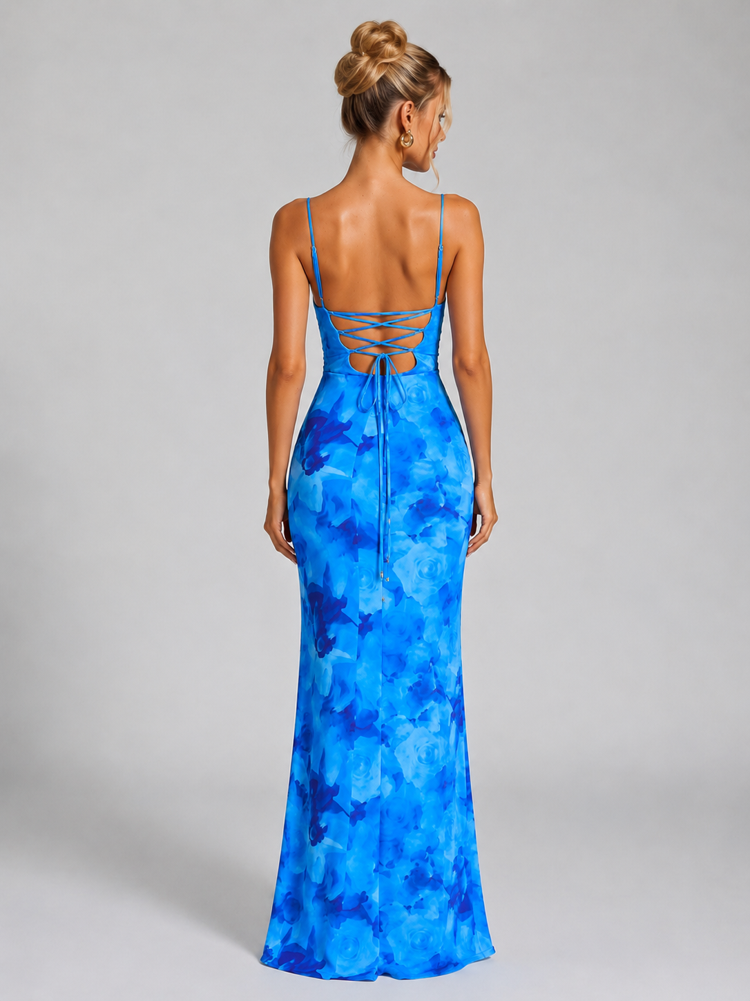 Bianca | Floral Ruched Bodycon Maxi Dress