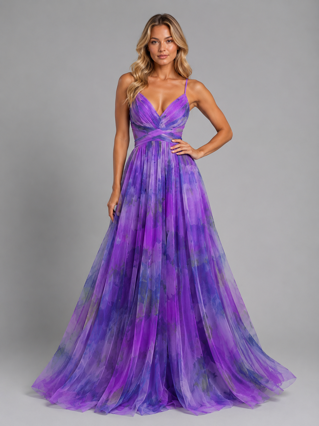 Yara | Floral V-Neck Flowing Maxi Dress