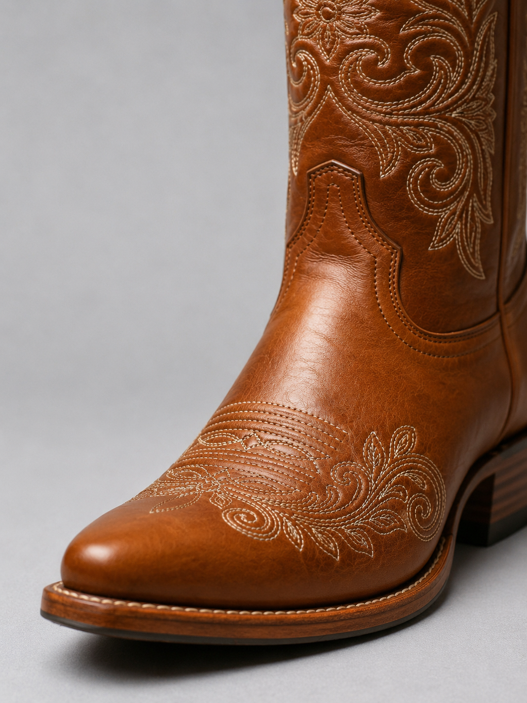 Odette | Embroidered Knee-High Western Cowboy Boot