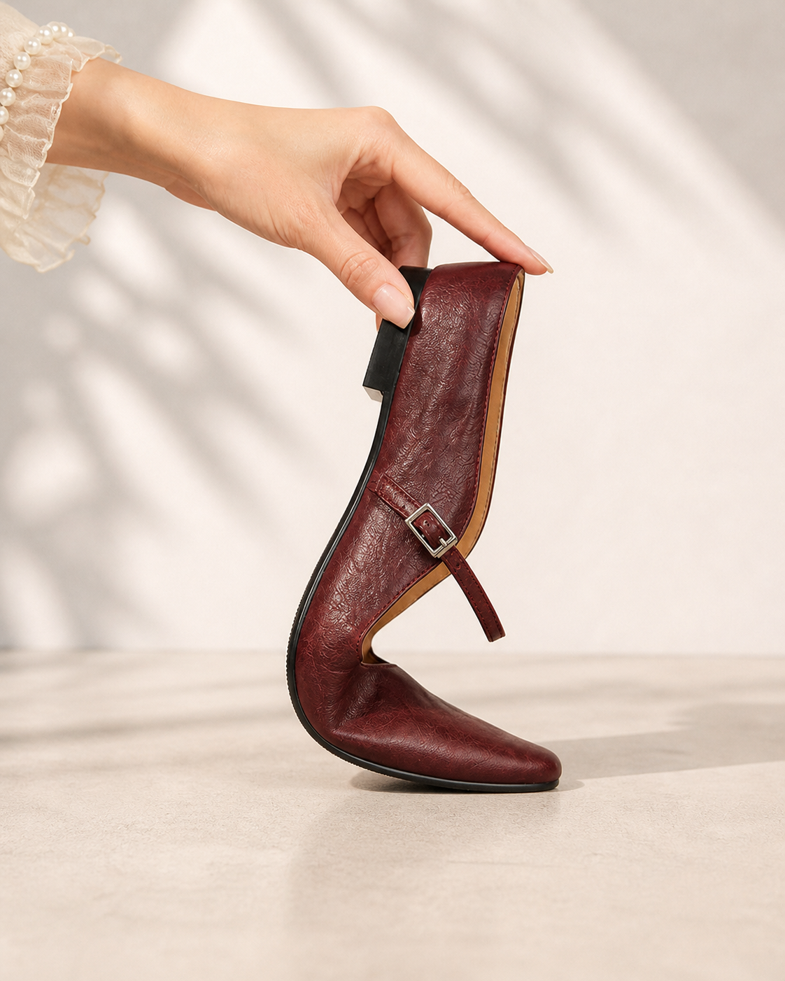 Imogen | Leather-Look Slip-On Mules