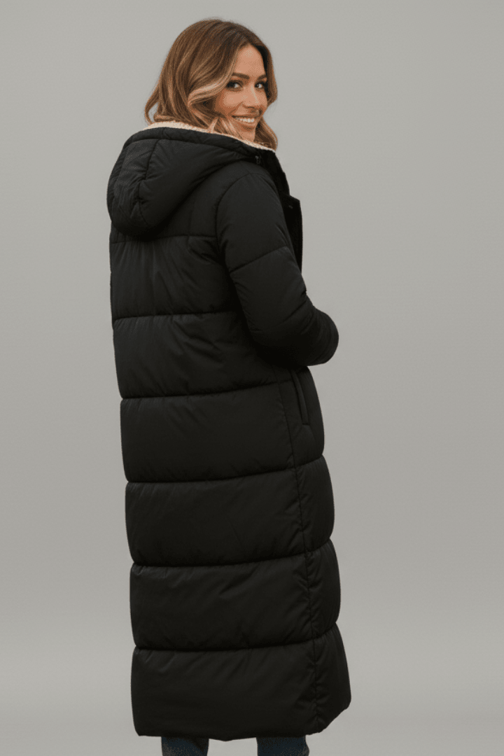 Mariana | Hooded Longline Quilted Puffer Coat