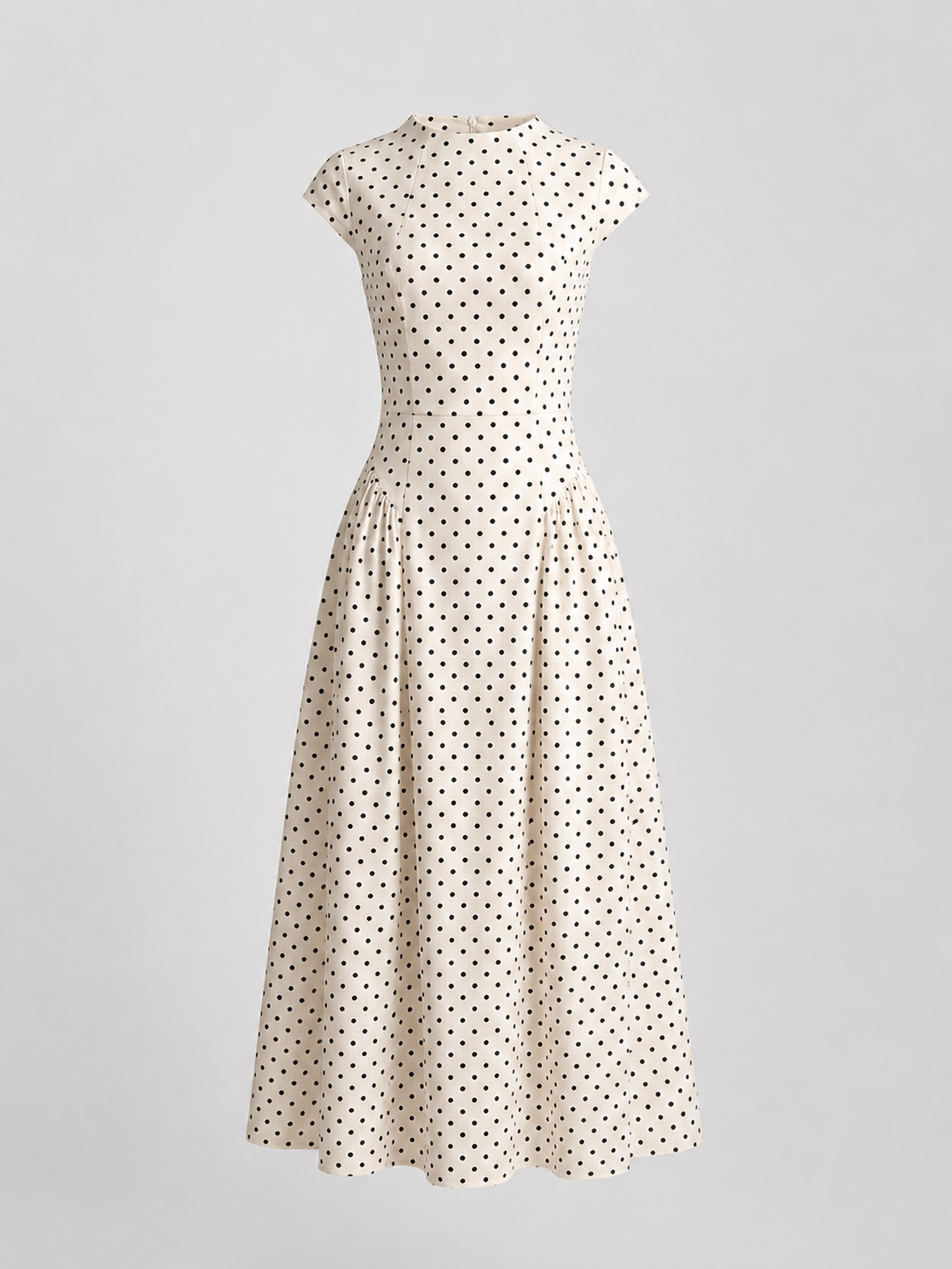 Clotilde | Polka Dot A-Line Maxi Dress