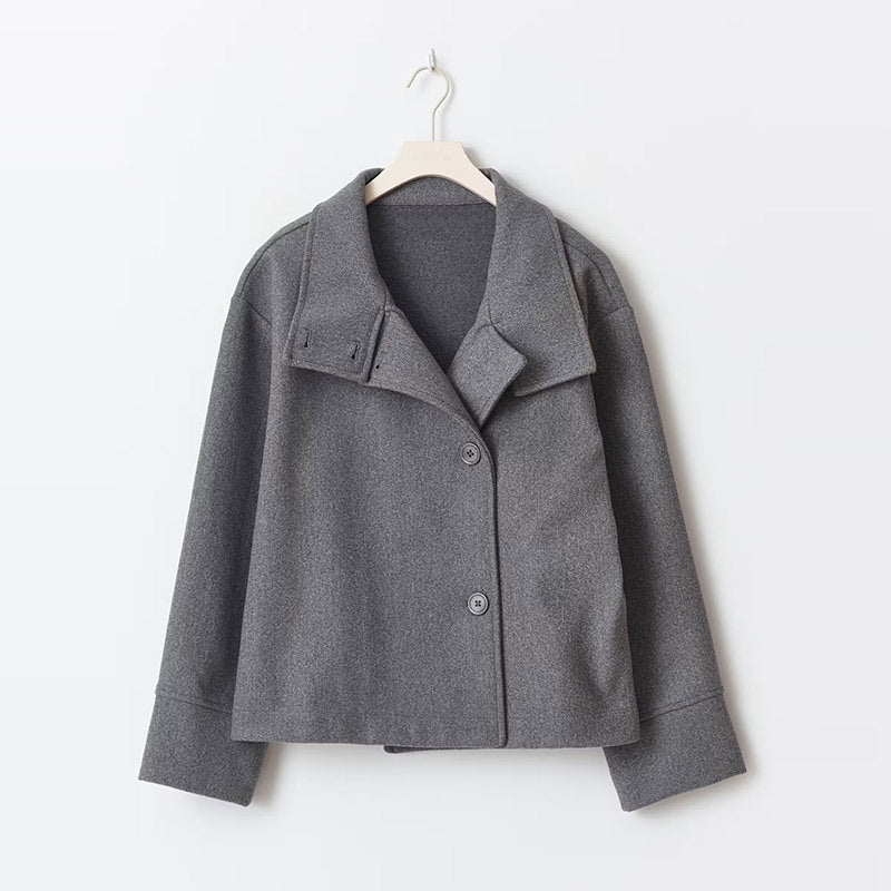 Ellie | Oversized Short Wool-Blend Coat