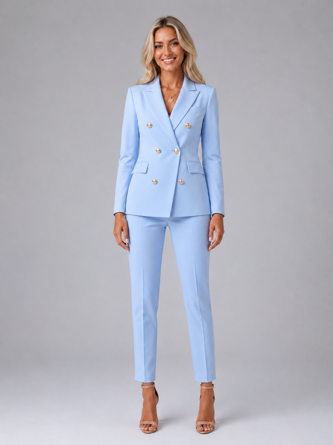 Wren | Double-Breasted Tailored Blazer & Trousers Set