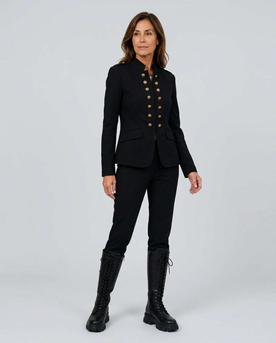 Colette | Structured Military Long Sleeve Blazer
