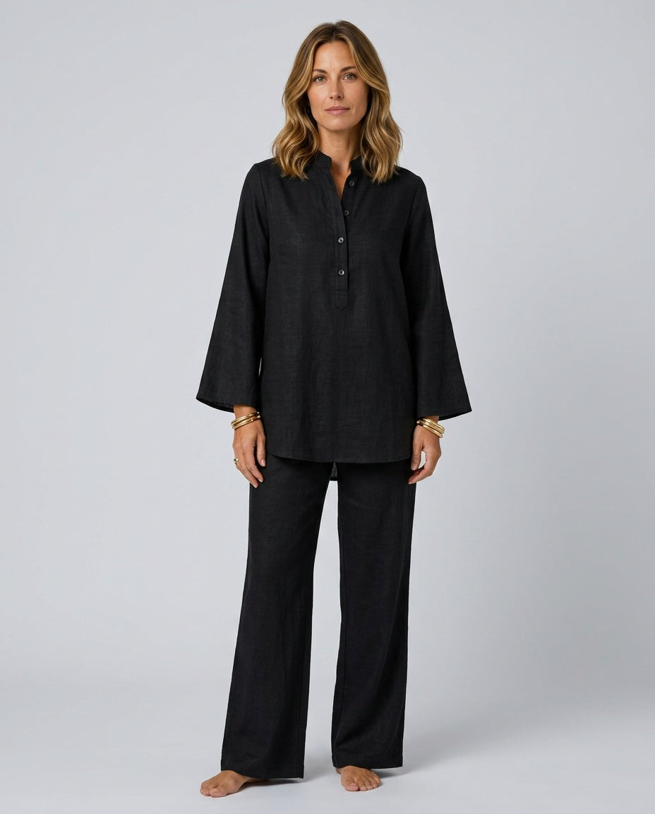 Vivienne | Batwing Sleeve Wide Leg Trouser Set