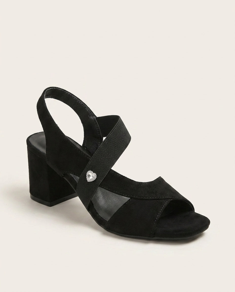 Azura | Ocean Blue Block Heel Sandals