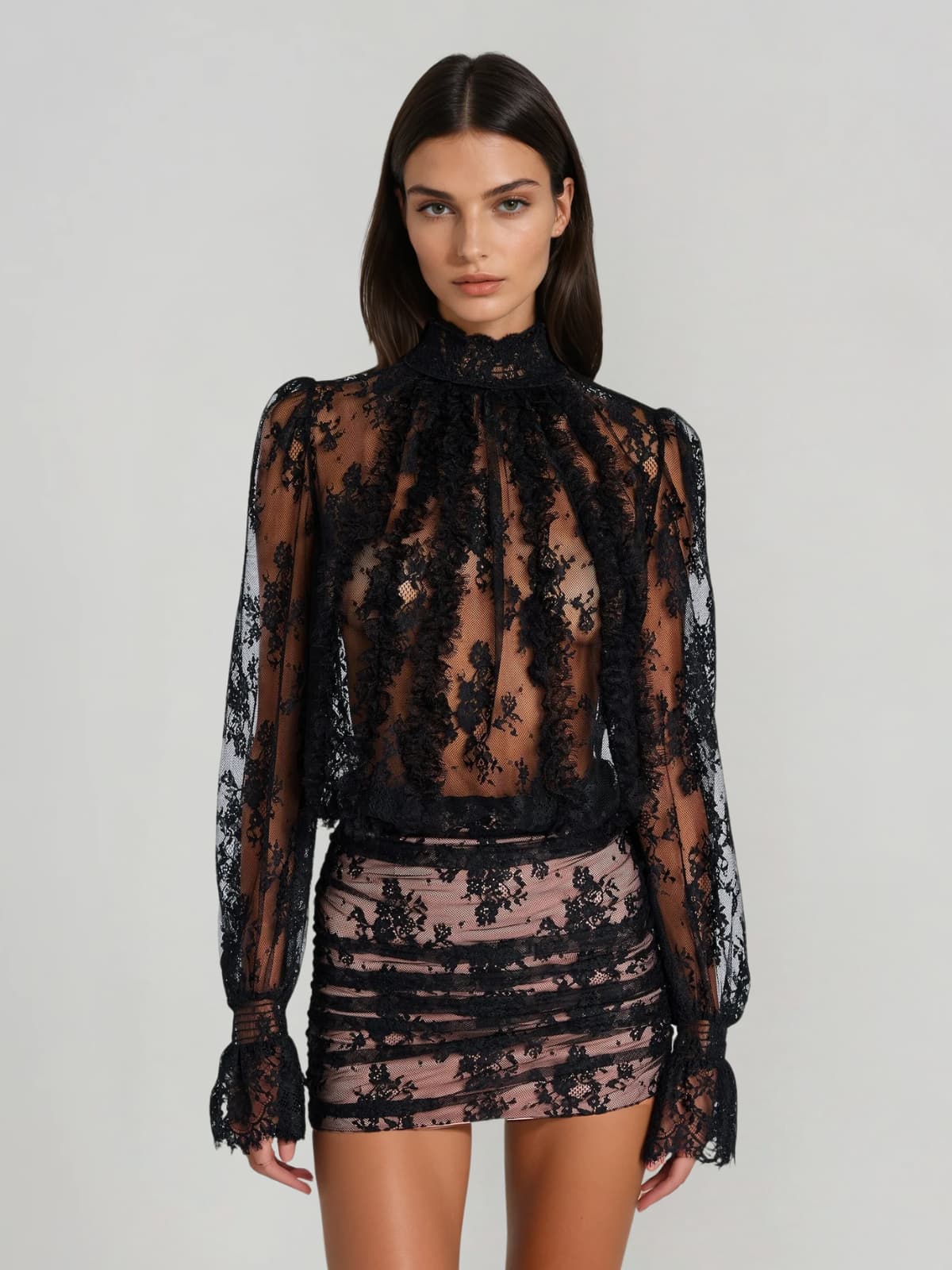 Sawyer | Open Back Lace Mini Dress