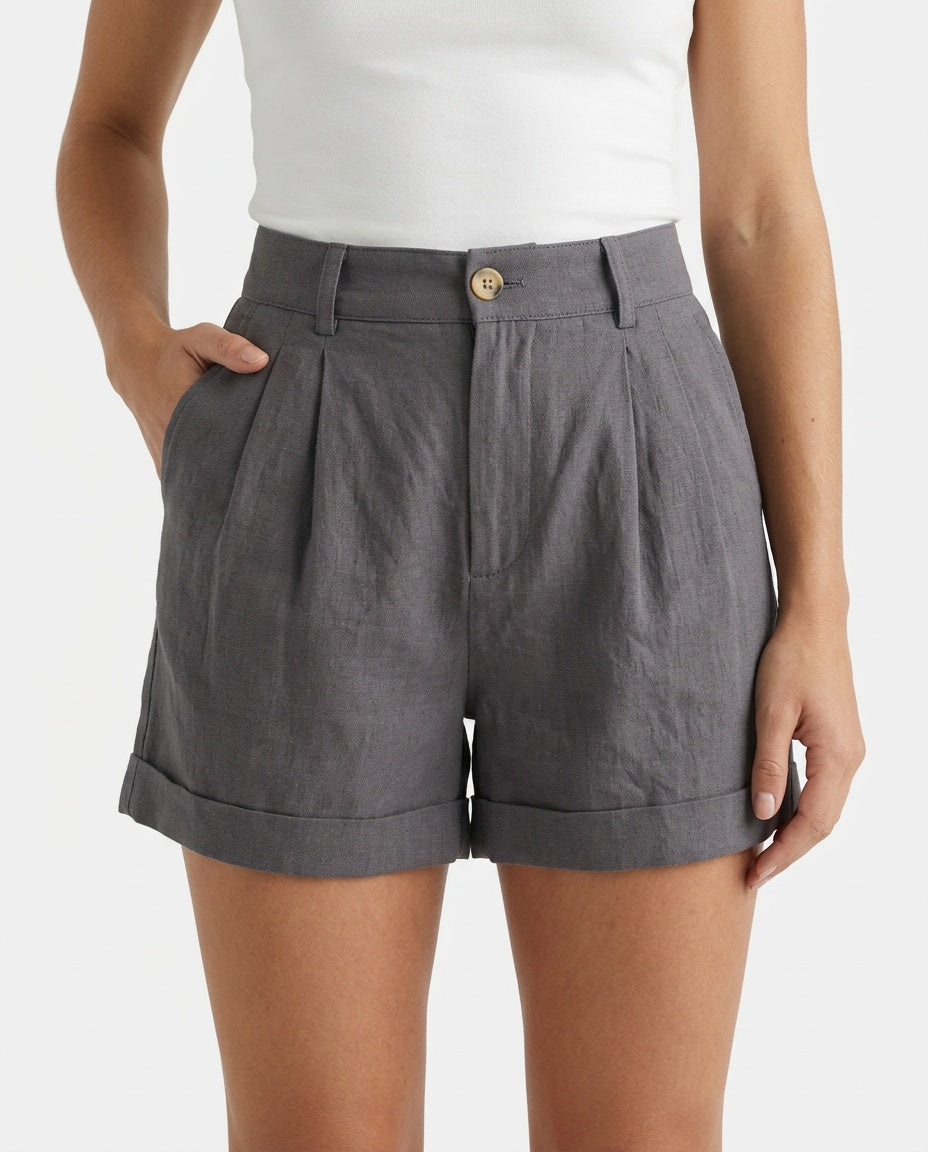 Opal | High Waist Wide-Leg Shorts
