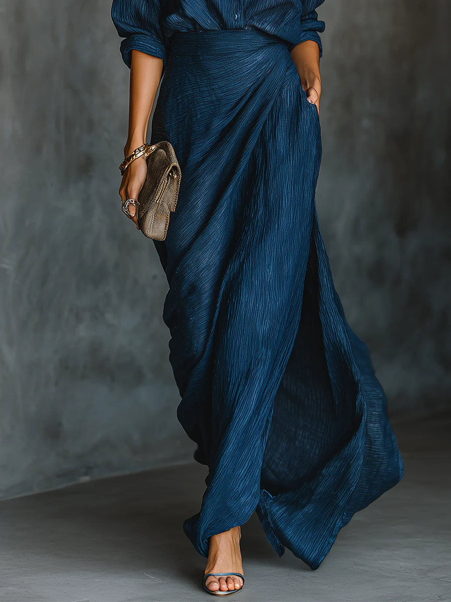 Freya | Relaxed Shirt & Long Skirt Co-ord Set