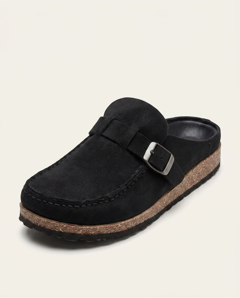 Sienna | Suede-Look Cushioned Footbed Clogs