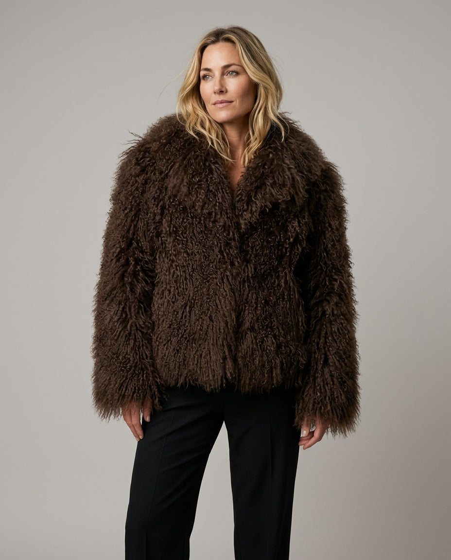 Alma | Oversized Teddy Faux Fur Coat