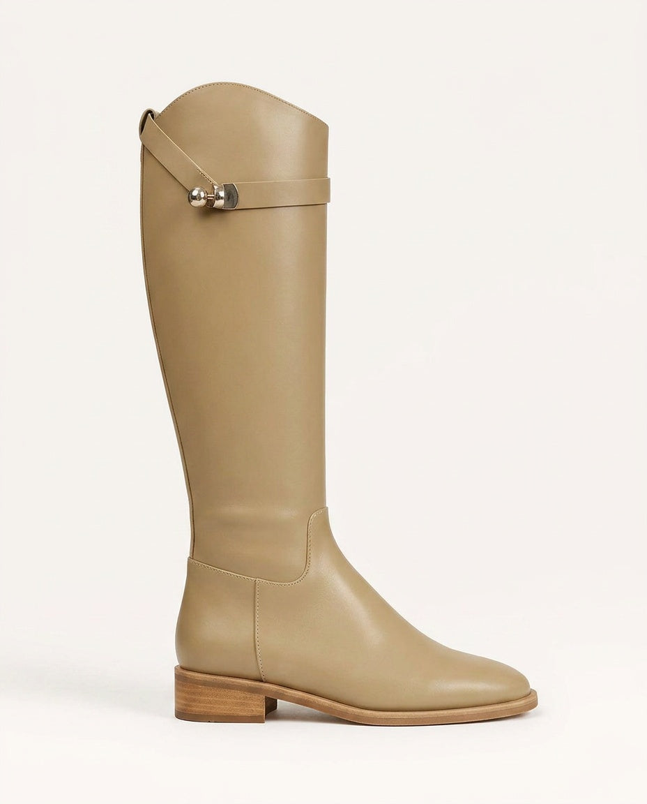 Anouk | Buckle Detail Knee-High Boots