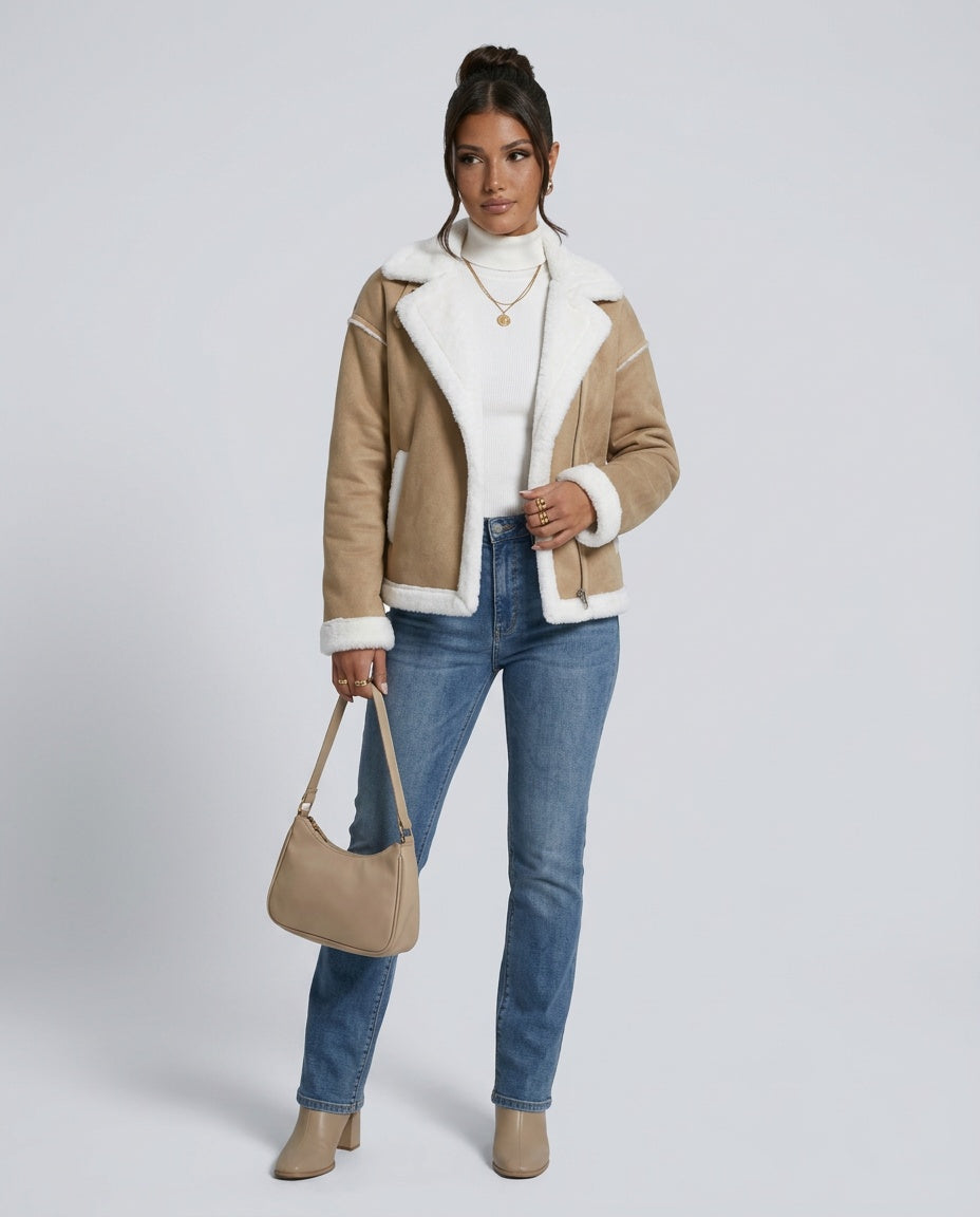 Valentina | Long Sleeve Teddy Borg Jacket