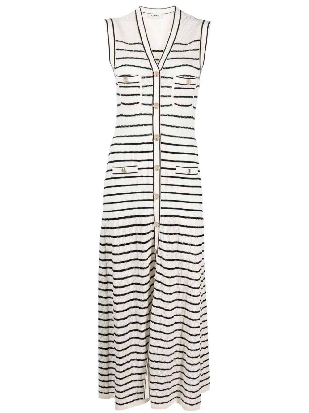 Mabel | Striped Knit Midi Dress