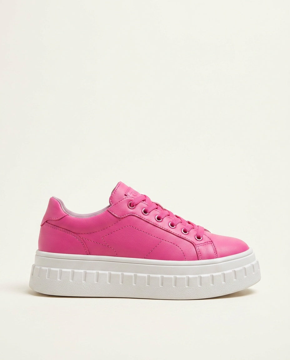 Lila | Cushioned Footbed Platform Sneakers