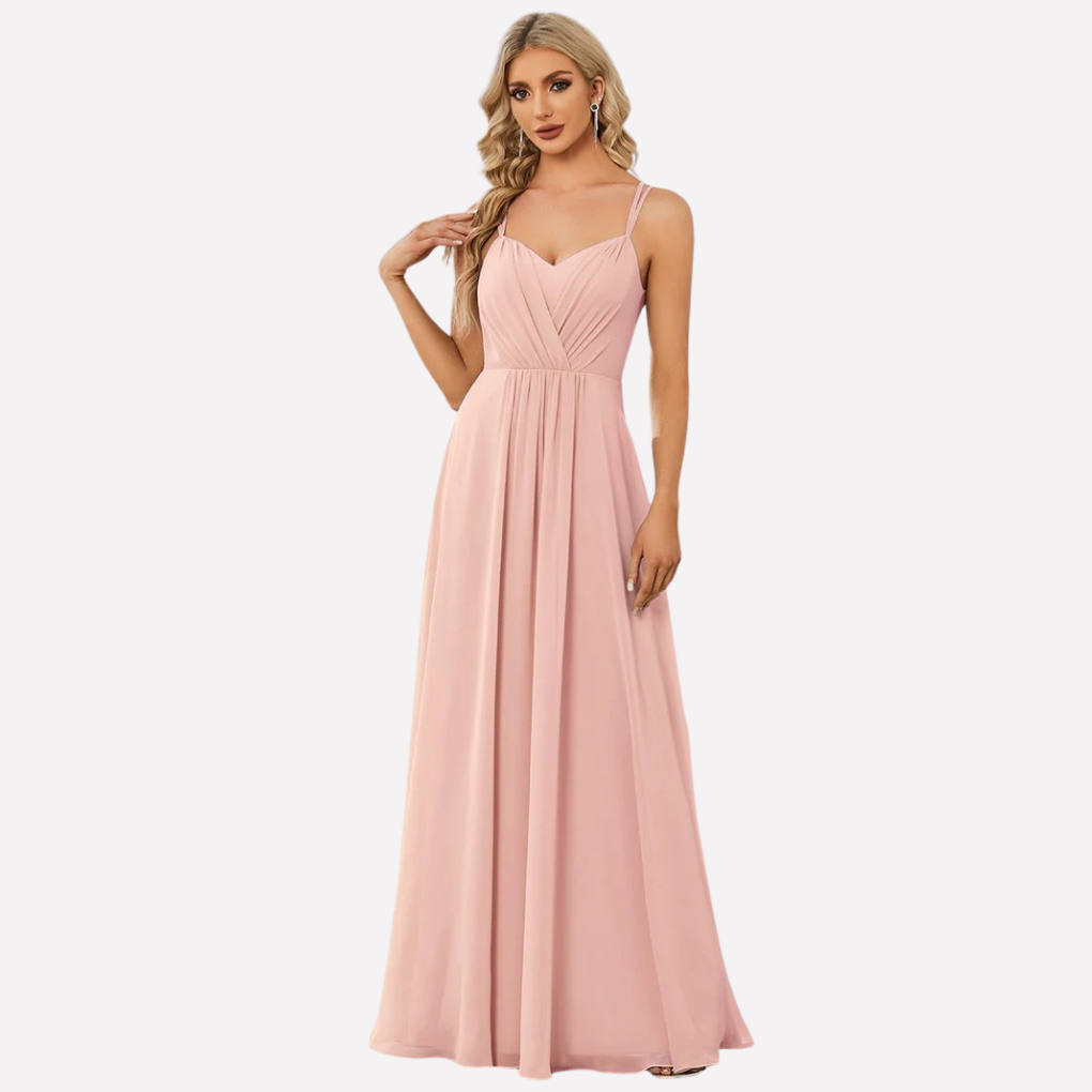 Briella | Sweetheart Ruched A-Line Maxi Dress