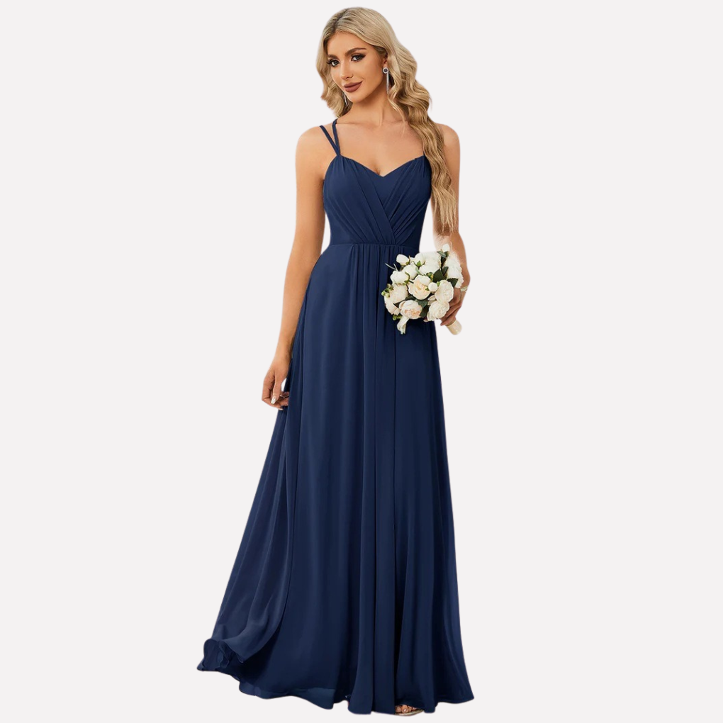 Briella | Sweetheart Ruched A-Line Maxi Dress