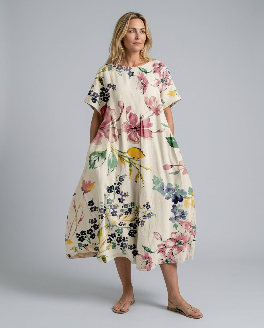 Josie | Bohemian Floral Lightweight Maxi Dress