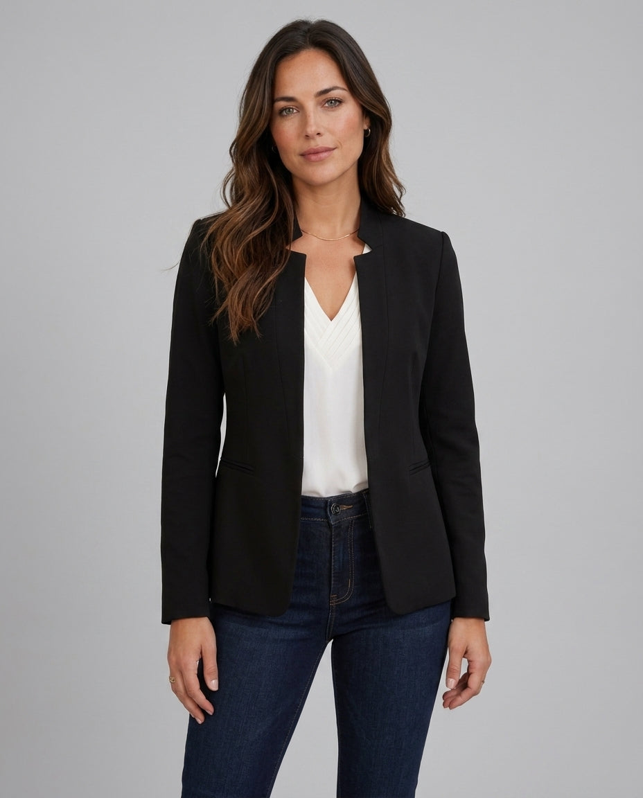 Cleo | Longline Open Front Blazer