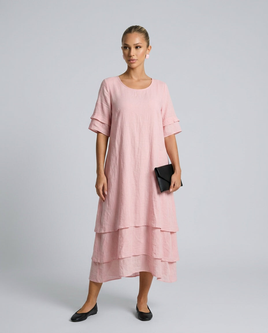 Piper | Soft Layered Midi Dress