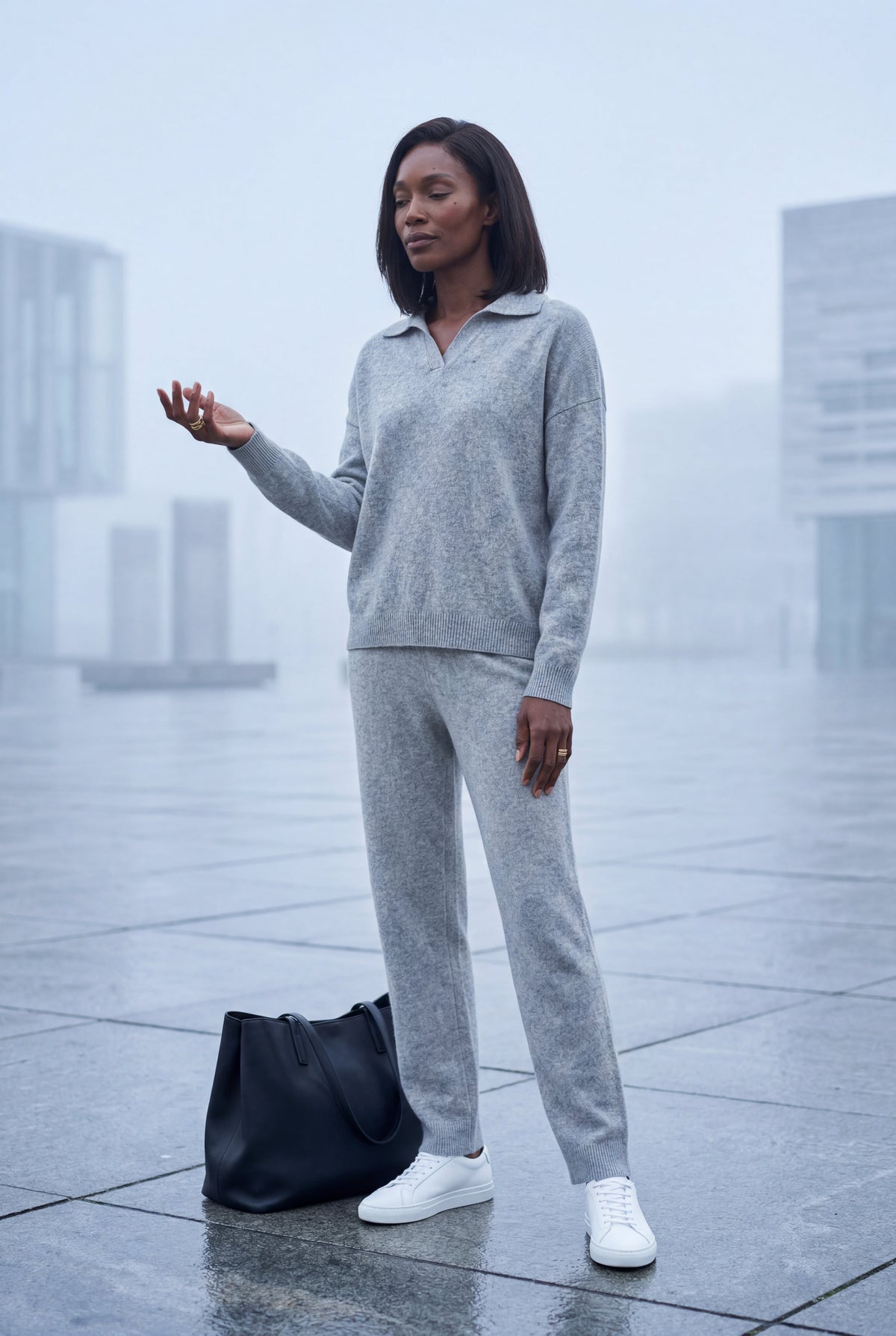 Mira | Brushed Knit Wide-Leg Lounge Co-ord Set