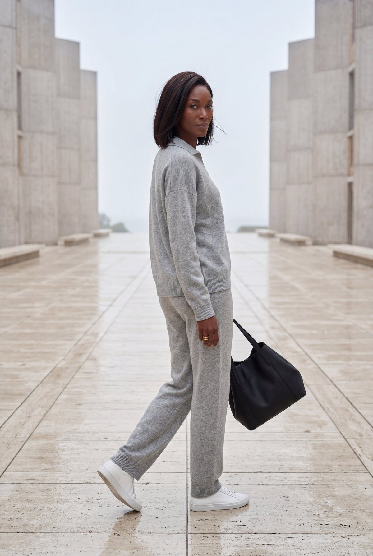 Mira | Brushed Knit Wide-Leg Lounge Co-ord Set