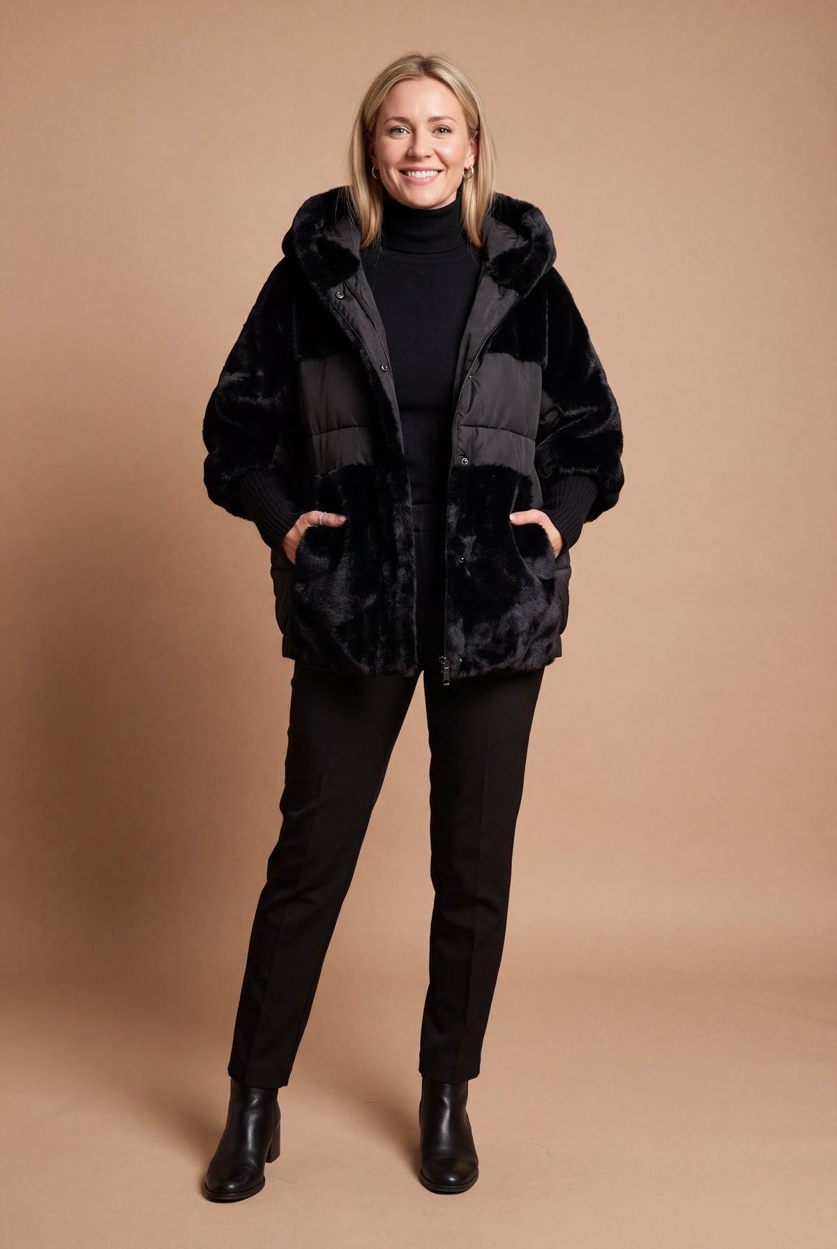 Orla | Tailored Mid-Length Hooded Coat