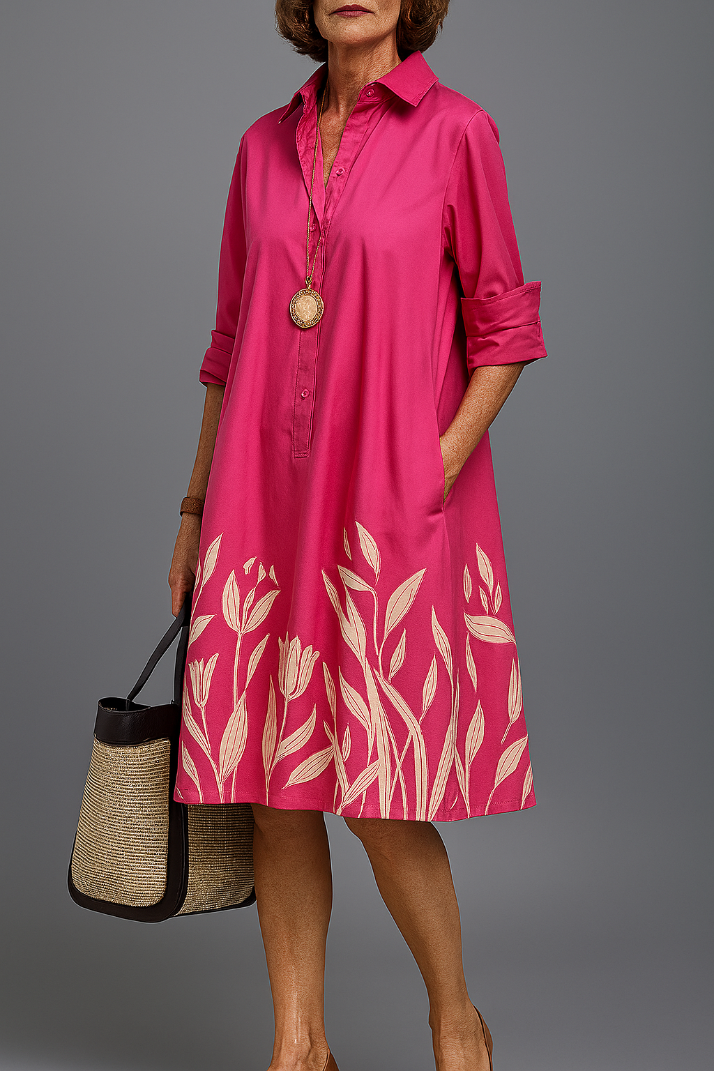 Camila | Relaxed Fluid Midi Dress