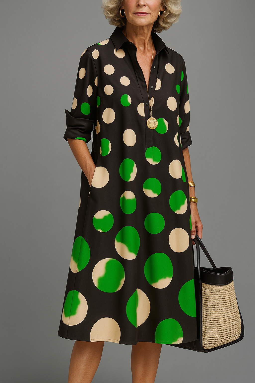 Kinsley | Flowing Lightweight Casual Midi Dress