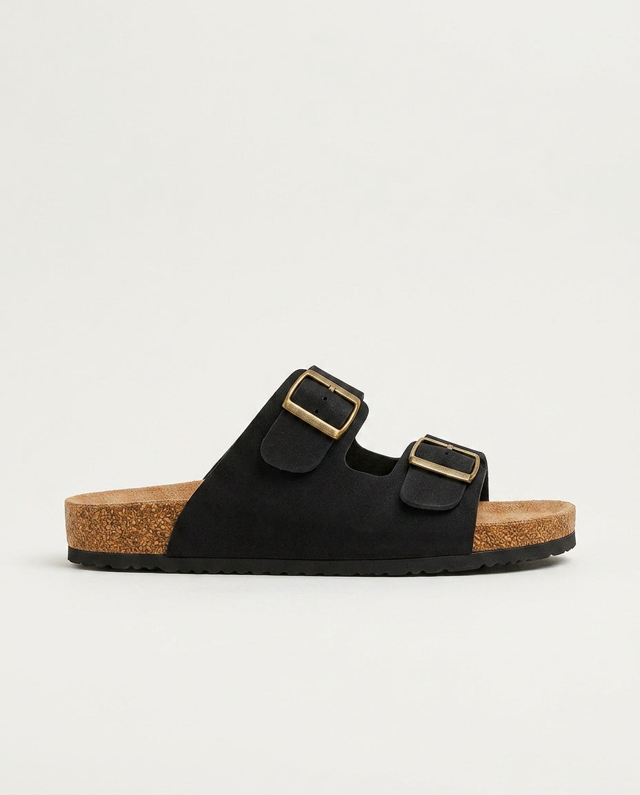 Yara | Buckle Strap Flat Sandals