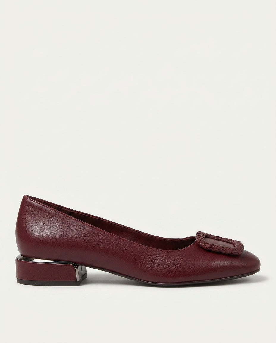 Stella | Leather-Look Cushioned Ballerina Flats