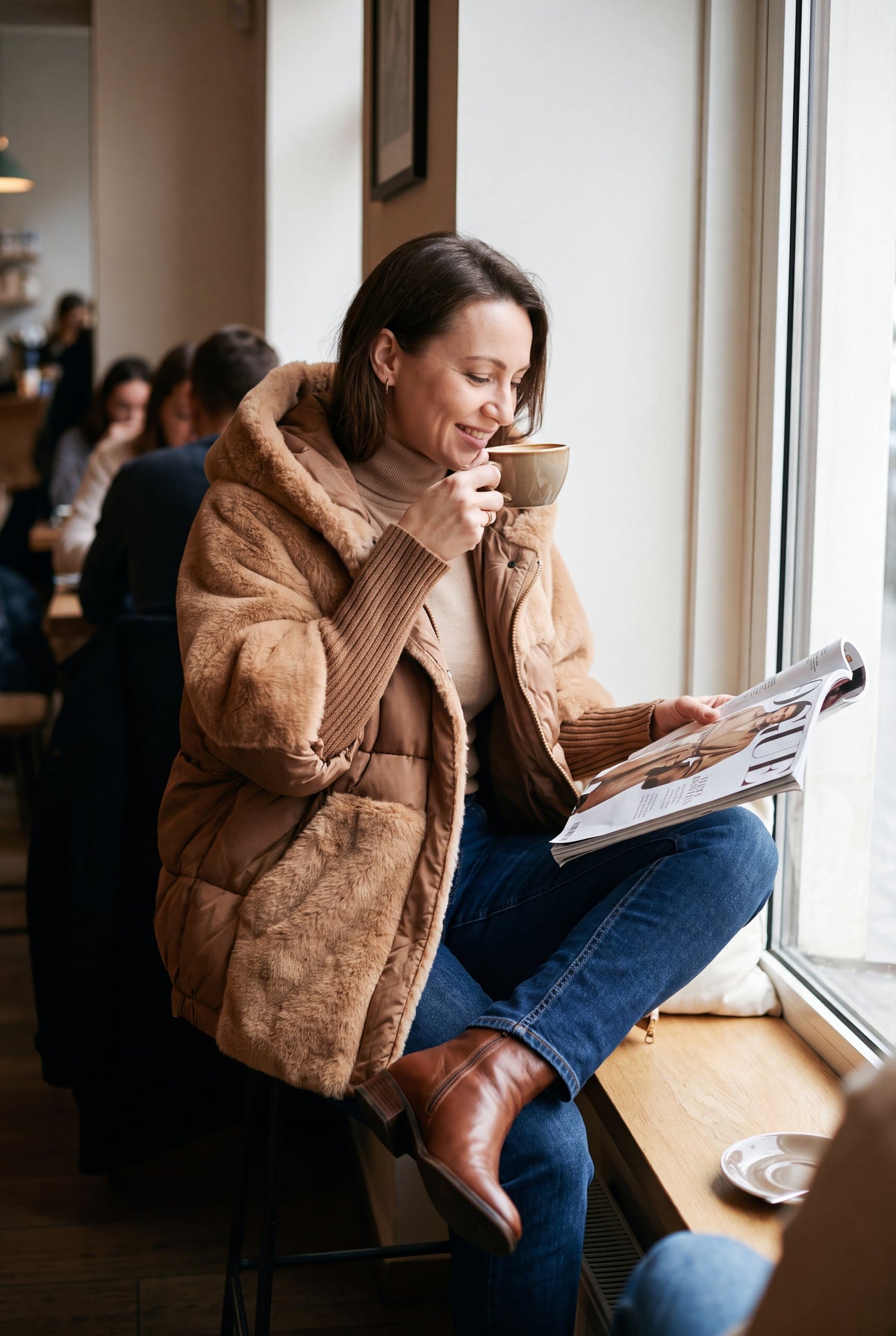 Orla | Tailored Mid-Length Hooded Coat