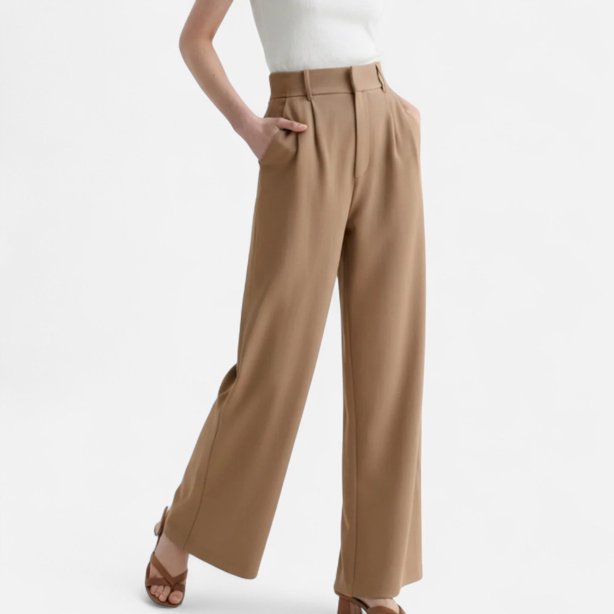 Jimena | High Waist Wide Leg Trousers