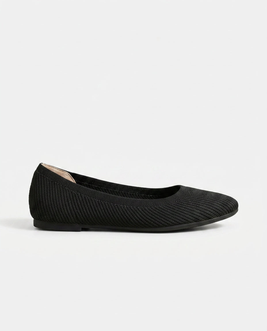 Elodie | Knit Ballet Slip-On Loafers