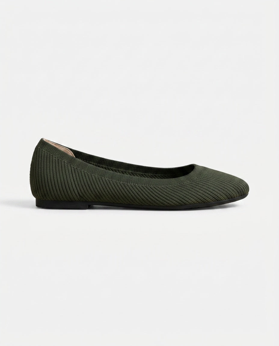 Elodie | Knit Ballet Slip-On Loafers