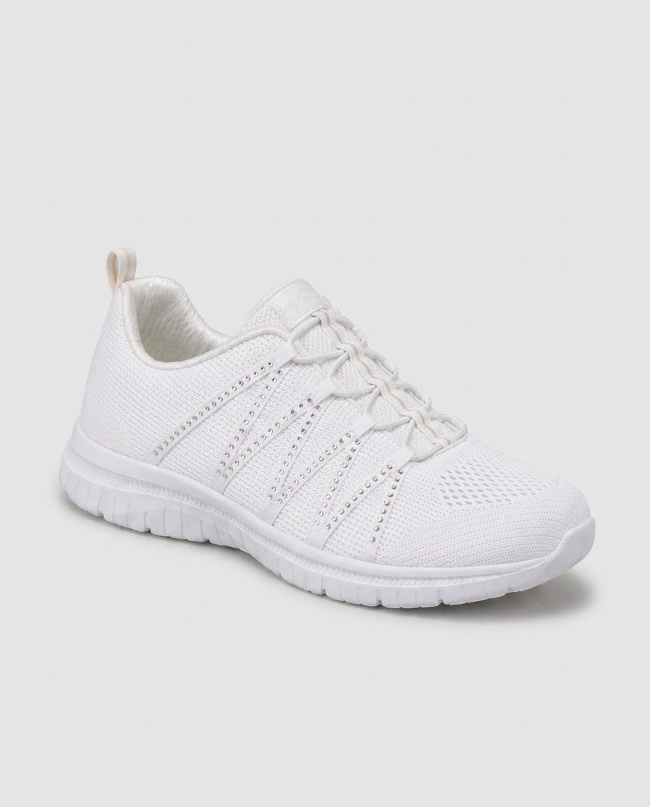 Maeve | Lightweight Sparkle Knit Slip-On Trainers