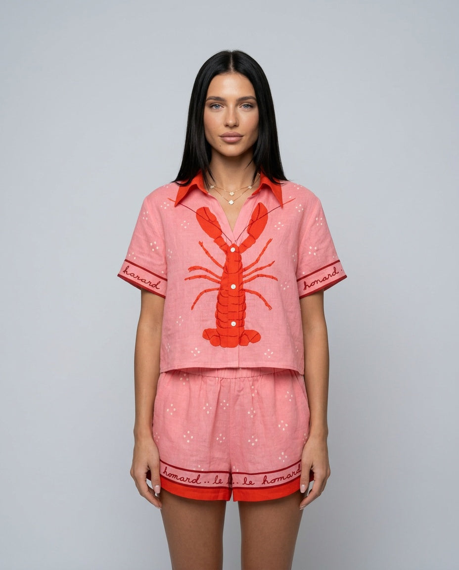 Chloe | Collared Graphic Print Co-ord Set