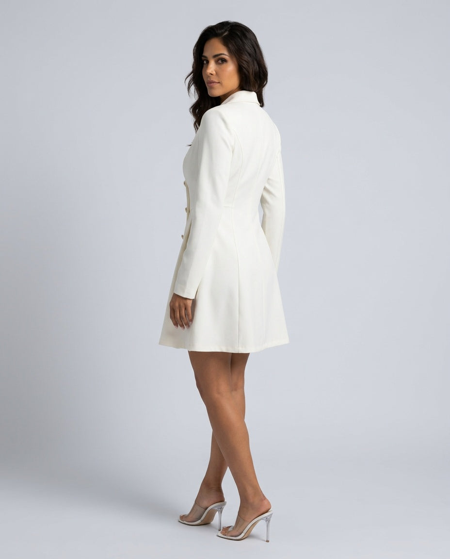 Anouk | Double-Breasted Long Sleeve Blazer Mini Dress