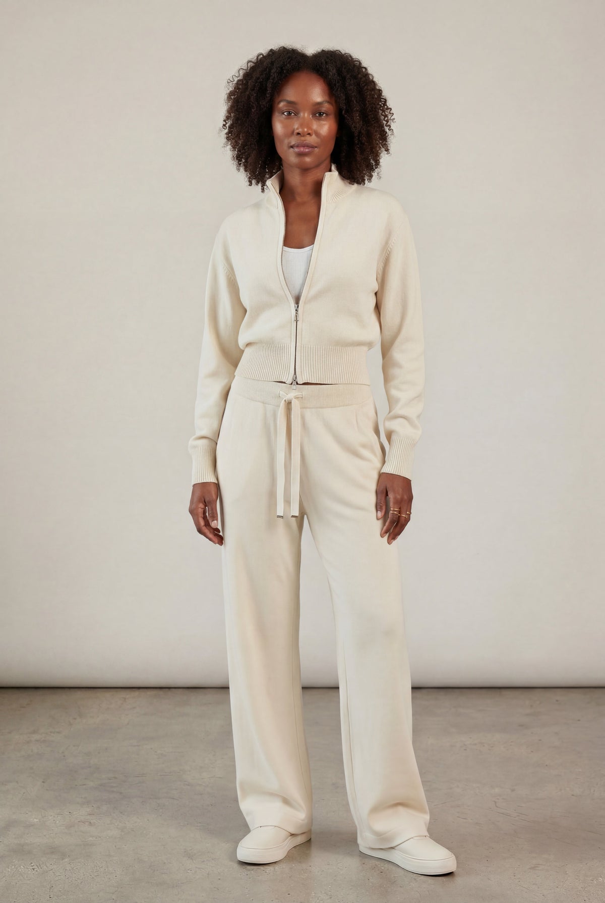 Reva | Relaxed Zip-Up & Wide-Leg Lounge Set