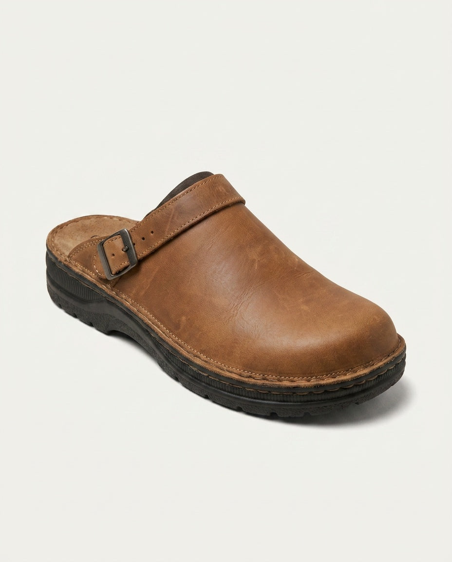 Milan | Minimalist Leather-Look Clogs