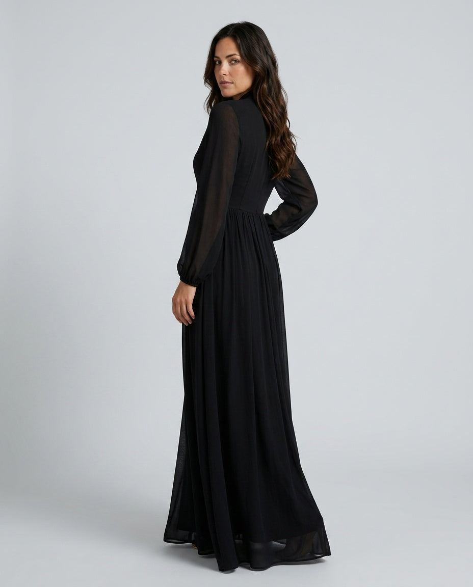 Hadley | Lantern Sleeve Maxi Dress